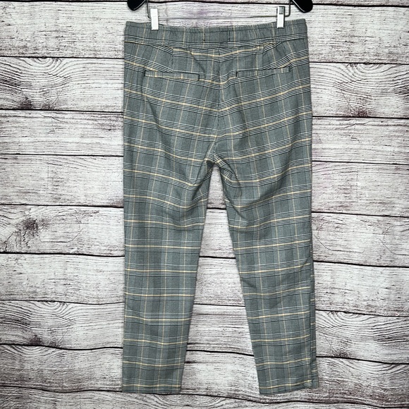 Gray Gold Plaid Drawstring Pants Size L - Picture 5 of 10
